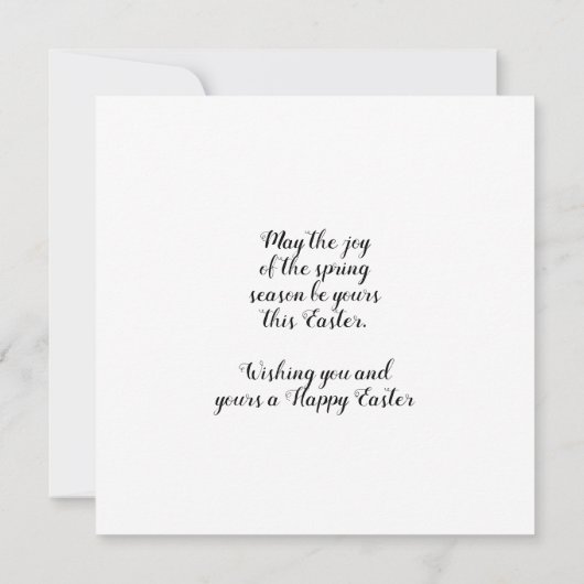 Hirschgewächse und Frühlingsblumen Osterurlaub Karte (Rückseite)