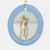 Hirschgewächse und Vogelgewächse Keramik Ornament (Links)