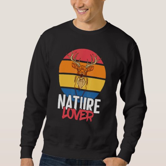 Hirschgewächse Waldtierart Sweatshirt (Vorderseite)