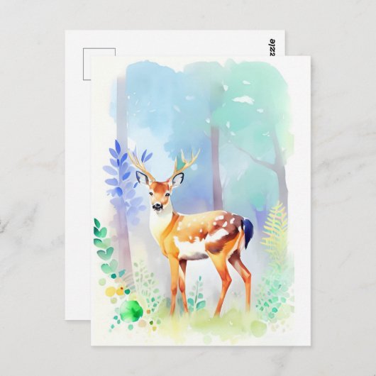 Hirschgewässer - Portrait 5 Postkarte (Vorne/Hinten)