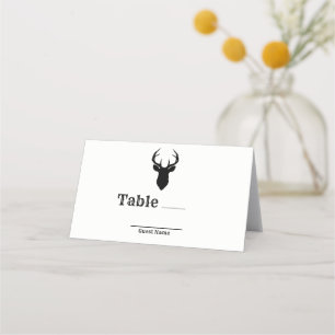 Hirschgeweih Rustikale Hochzeit Tisch Sitzplatz Platzkarte