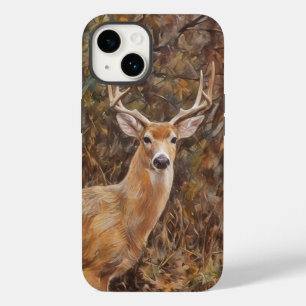 Hirschgeweihe Bock Wildhirsch Kunst Handyhülle Case-Mate iPhone 14 Hülle