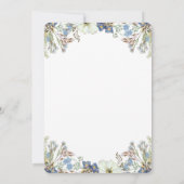 Hirschgeweihe rustikale Babydusche Einladung für J (Rückseite)