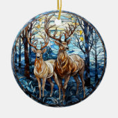 Hirschglas Keramik Ornament (Vorne)