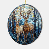 Hirschglas Keramik Ornament (Links)