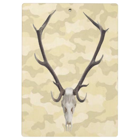 Hirschhautklappe Klemmbrett (Rückseite)