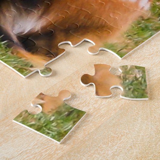 Hirschherde im Gras Puzzle (Seite)