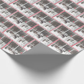 Hirschherde im Winterwald Geschenkpapier (Ecke)