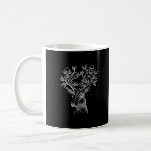 Hirschhorn-Pilz-Hütte Goblincore Vintage Ästhetik Kaffeetasse