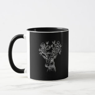 Hirschhorn-Pilz-Hütte  Goblincore Vintage Ästhetik Tasse