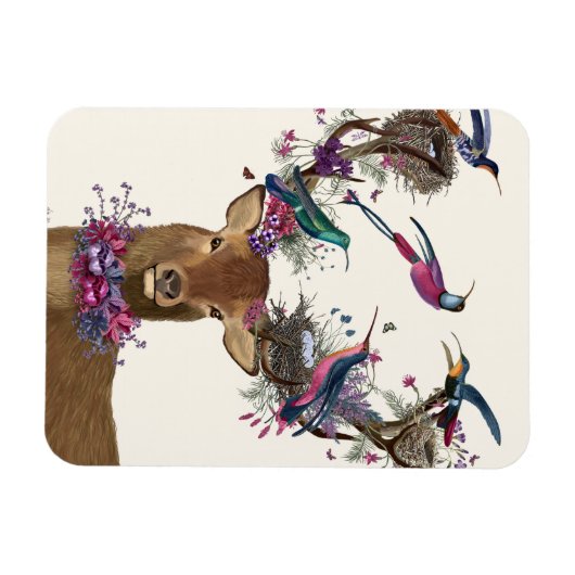 Hirschhüter, tropische Vogelnest Magnet (Horizontal)