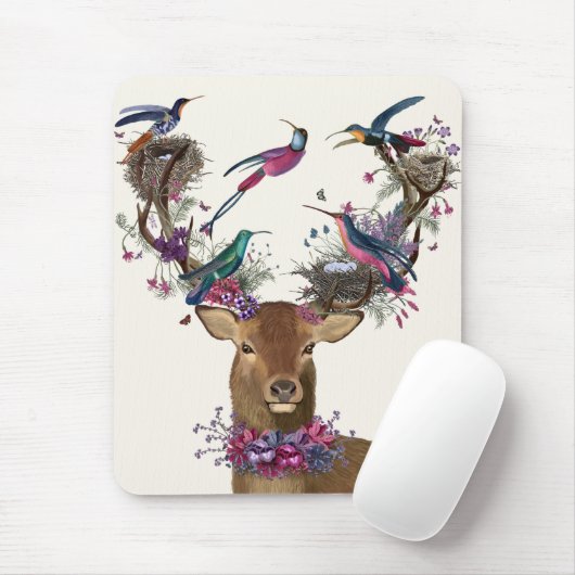 Hirschhüter, tropische Vogelnest Mousepad (Mit Mouse)