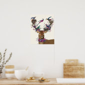 Hirschhüter, tropische Vogelnest Poster (Küche)