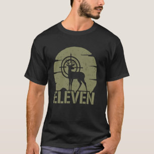 Hirschjagd 11. Geburtstag Junge Mädchen 11 Jahre a T-Shirt