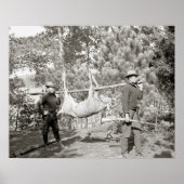 Hirschjagd, 1902. Vintages Foto Poster (Vorne)