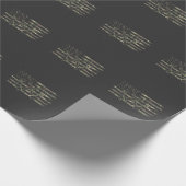 Hirschjagd Amerikanischer Fahenwaldwäscher Antler Geschenkpapier (Ecke)