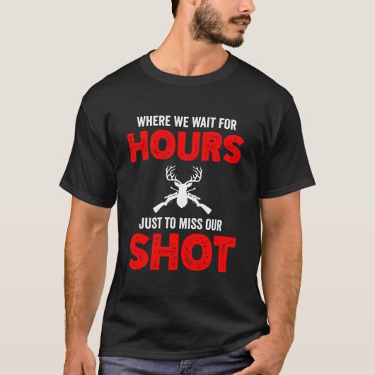 Hirschjagd-Bogenjäger-Wildtier-Schießsaison T-Shirt (Vorderseite)