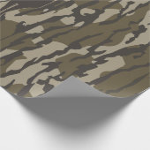 Hirschjagd Camouflage Bottomland Hirsche Camouflag Geschenkpapier (Ecke)