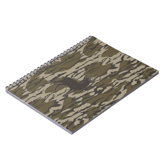 Hirschjagd Camouflage Bottomland Hirsche Camouflag Notizblock (Linke Seite)