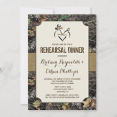 Hirschjagd Camouflage Probe Abendessen Einladungen (Vorderseite)