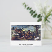 Hirschjagd durch Frans Snyders Postkarte (Stehend Vorderseite)