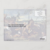 Hirschjagd durch Frans Snyders Postkarte (Rückseite)