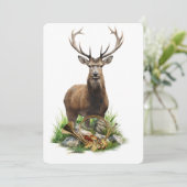 Hirschjagd Einladung (Stehend Vorderseite)