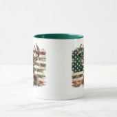 Hirschjagd-Flaggen-Druck Kaffeetasse (Zentrum)