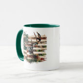 Hirschjagd-Flaggen-Druck Kaffeetasse (Vorderseite Links)