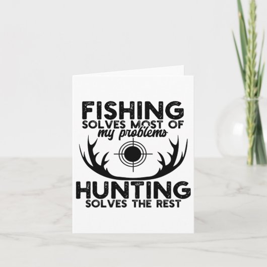 Hirschjagd Funny Fishing and Jagd Karte (Vorderseite)
