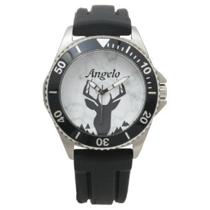 Hirschjagd für Männer Armbanduhr