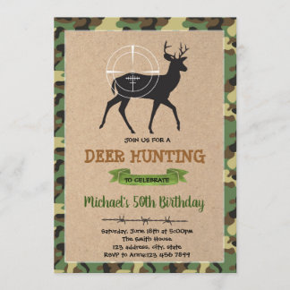 Hirschjagd Geburtstagseinladung Einladung