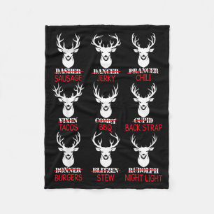 Hirschjagd-Geschenk Jäger aller Rentier von Santa  Fleecedecke