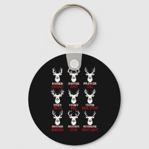 Hirschjagd-Geschenk Jäger aller Rentier von Santa Schlüsselanhänger