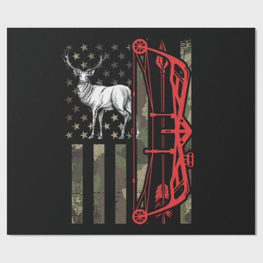 Hirschjagd Geschenkpapier (Flach)