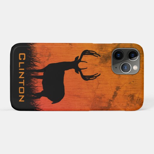 Hirschjagd große Antler Name Case-Mate iPhone Hülle (Rückseite (Horizontal))