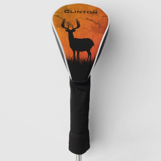 Hirschjagd große Antler Name Golf Headcover (Vorderseite)
