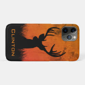 Hirschjagd Große Geweihe Name Case-Mate iPhone Hülle (Rückseite (Horizontal))