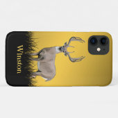 Hirschjagd Großer Geweih Name Case-Mate iPhone Hülle (Rückseite (Horizontal))