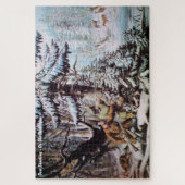 Hirschjagd großes Puzzle (Vertikal)