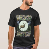 Hirschjagd Hirschjäger Buck Camouflage 90er Bootl T-Shirt (Vorderseite)