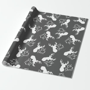 Hirschjagd-Hütte Kinderdusche Geschenkpapier
