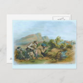 Hirschjagd im schottischen Hochland Postkarte (Vorne/Hinten)