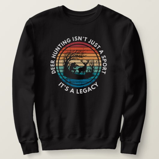 Hirschjagd ist nicht nur ein Sport, sondern ein Ve Sweatshirt (Design vorne)