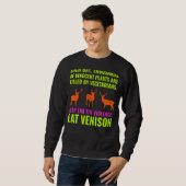 Hirschjagd Jäger Camping mit Vegetarier und Sweatshirt (Vorne ganz)