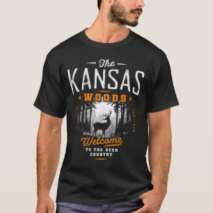 Hirschjagd Kansas Vintag T-Shirt