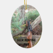 Hirschjagd Keramik Ornament (Hinten)