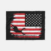 Hirschjagd Kunst für Männer Frauen Buck Elk Hunter Fleecedecke (Vorderseite (Horizontal))