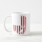 Hirschjagd Kunst für Männer Frauen Buck Elk Hunter Kaffeetasse (Links)