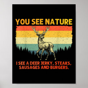 Hirschjagd Kunst für Männer Frauen Wildtiere Dee Poster